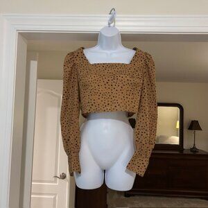 Nasty Gal Polka Dot Crop Top – Size US 2 – Worn Once